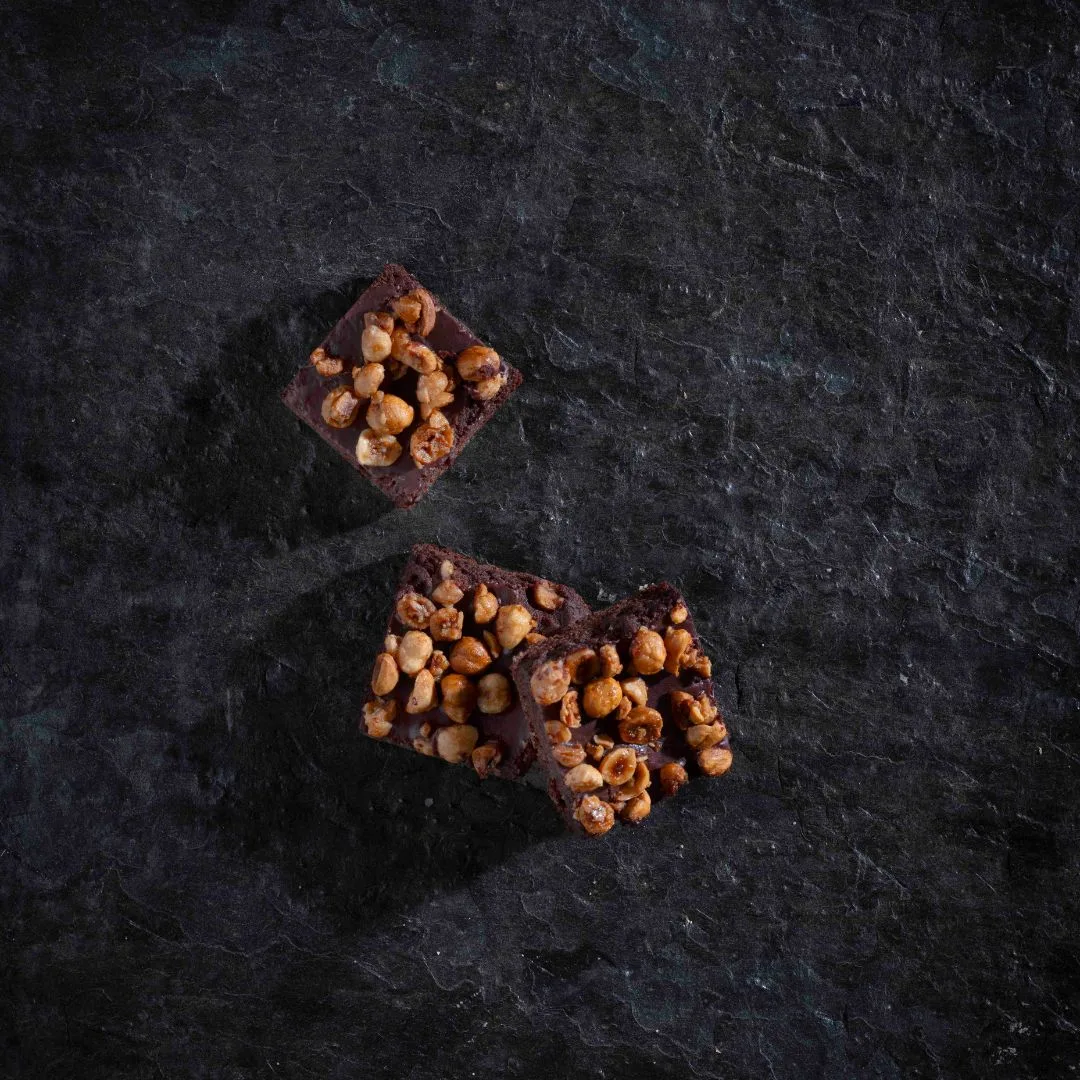 Zoete brownie als dessert of snack van Hush.